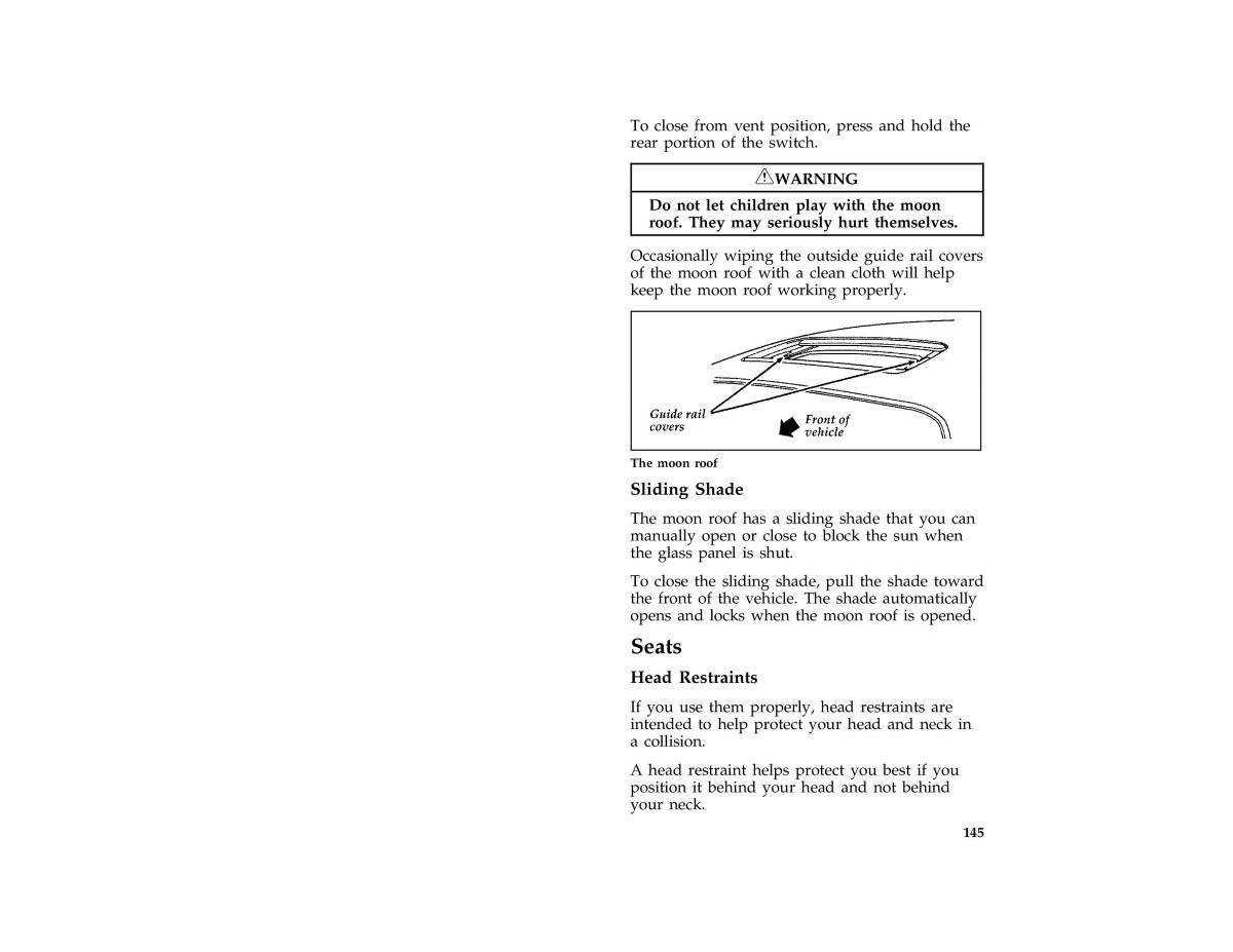 manual  Ford Taurus III 3 owners manual / page 144