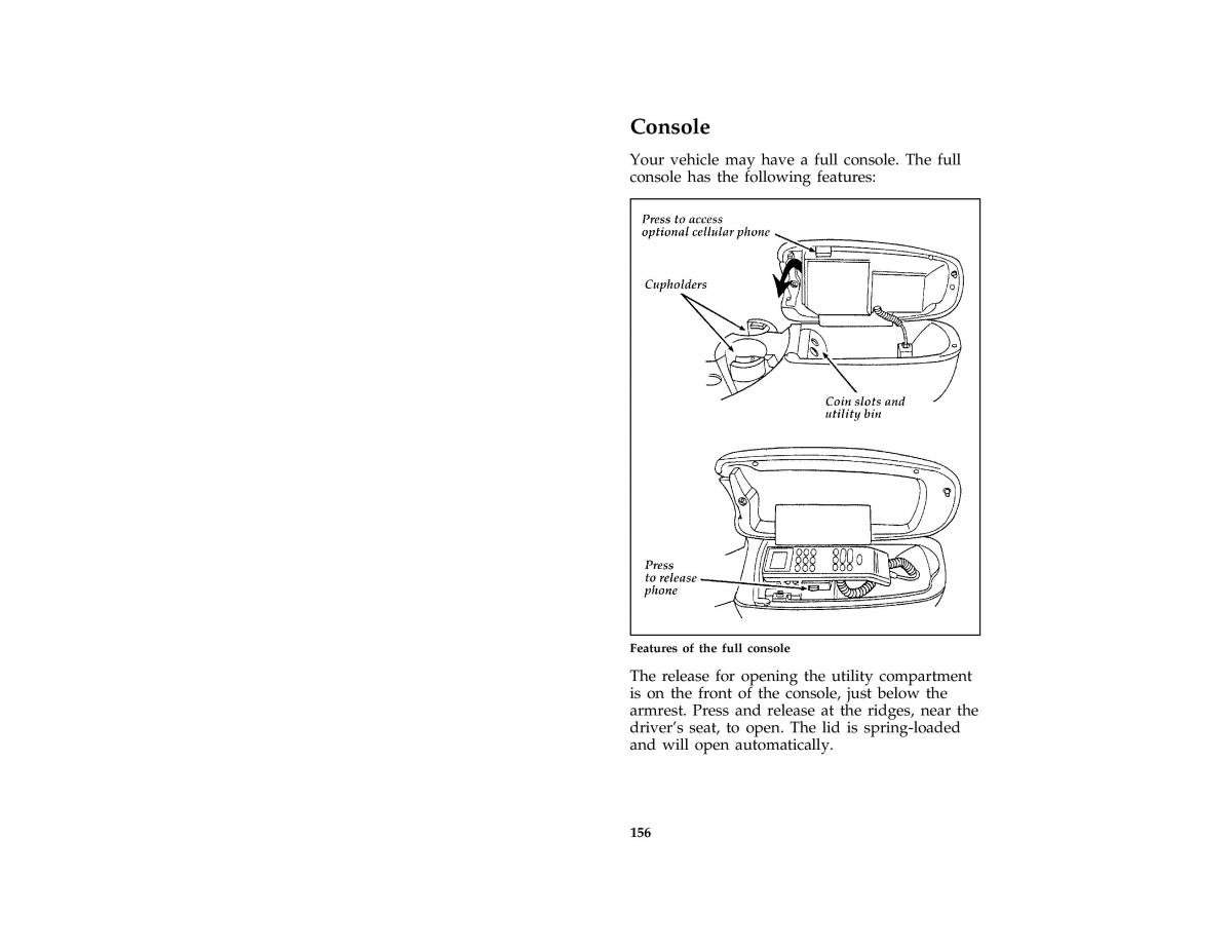 manual  Ford Taurus III 3 owners manual / page 155