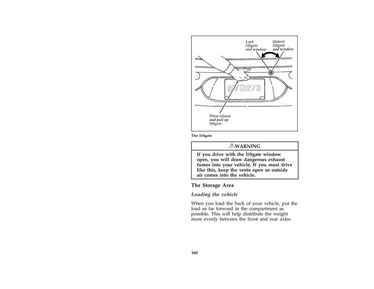 manual  Ford Taurus III 3 owners manual / page 159