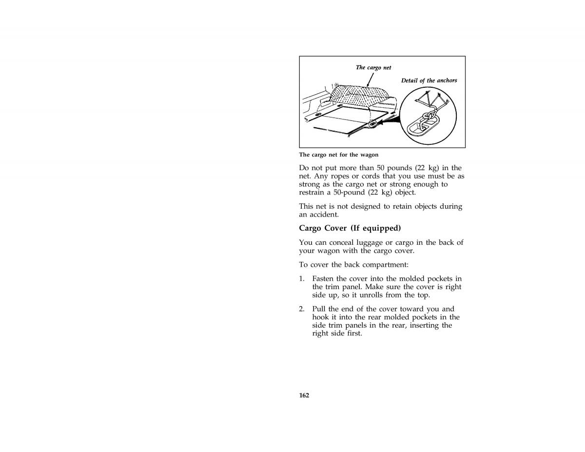 manual  Ford Taurus III 3 owners manual / page 161