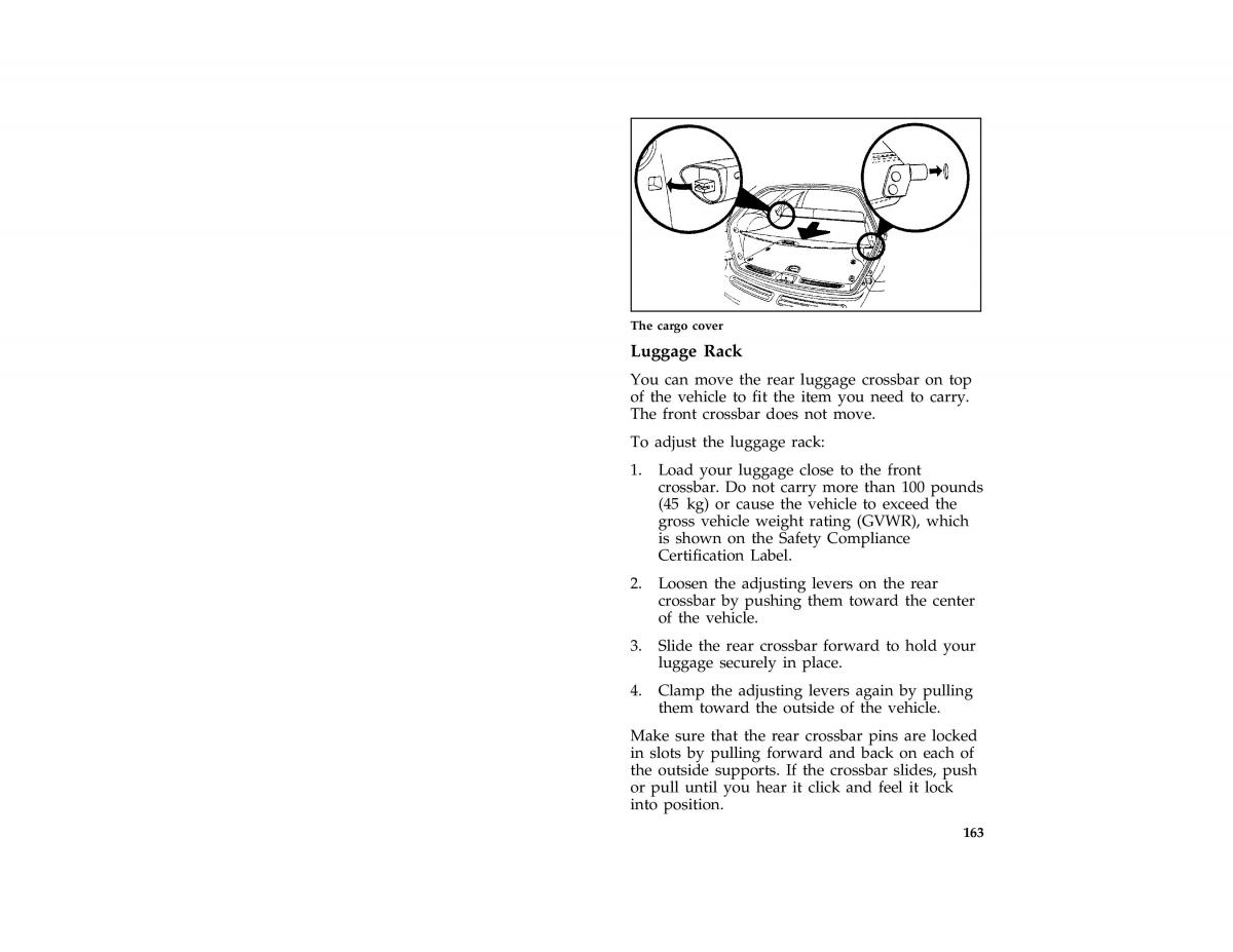 manual  Ford Taurus III 3 owners manual / page 162