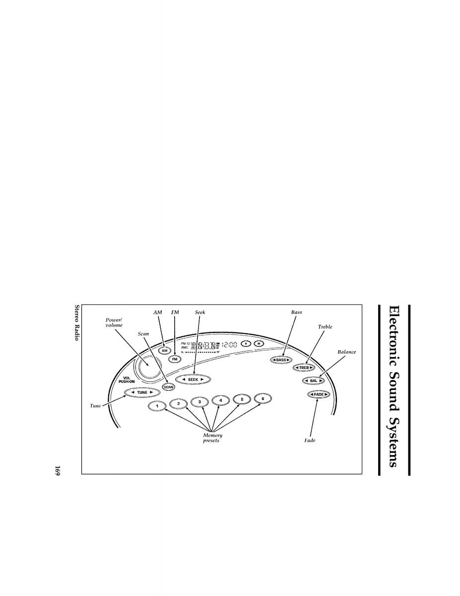 manual  Ford Taurus III 3 owners manual / page 167