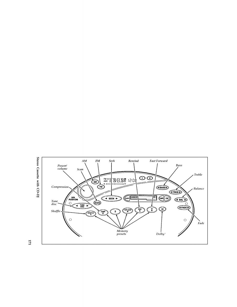 manual  Ford Taurus III 3 owners manual / page 169