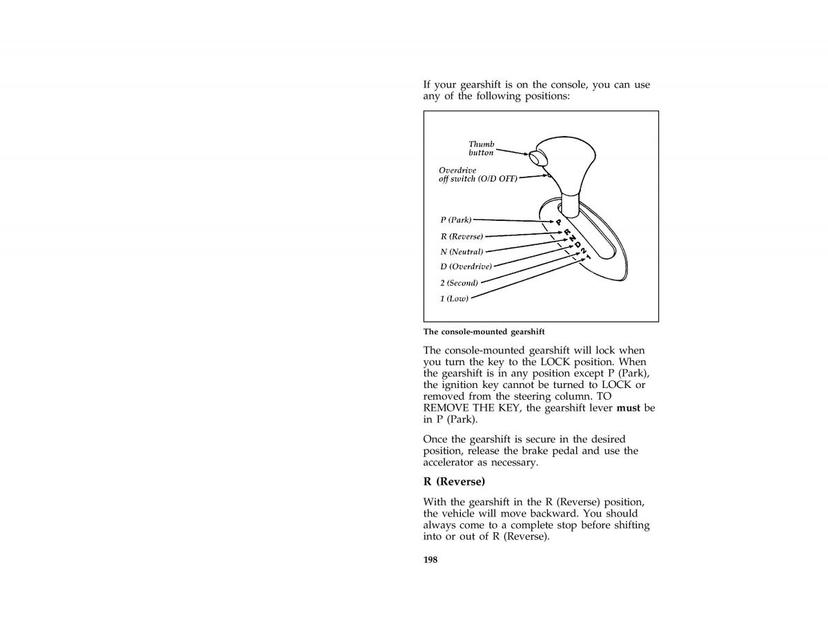 manual  Ford Taurus III 3 owners manual / page 196