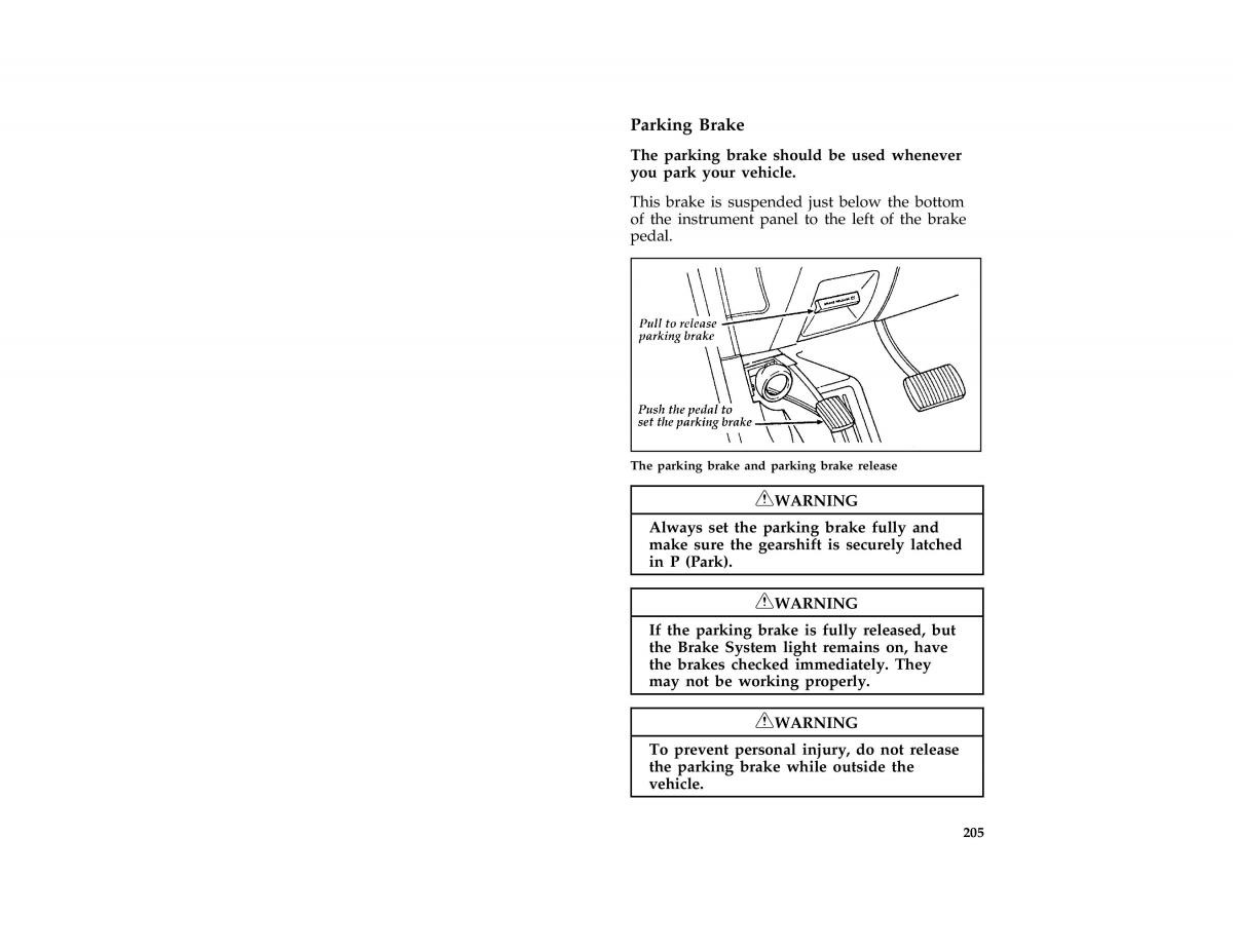 manual  Ford Taurus III 3 owners manual / page 203