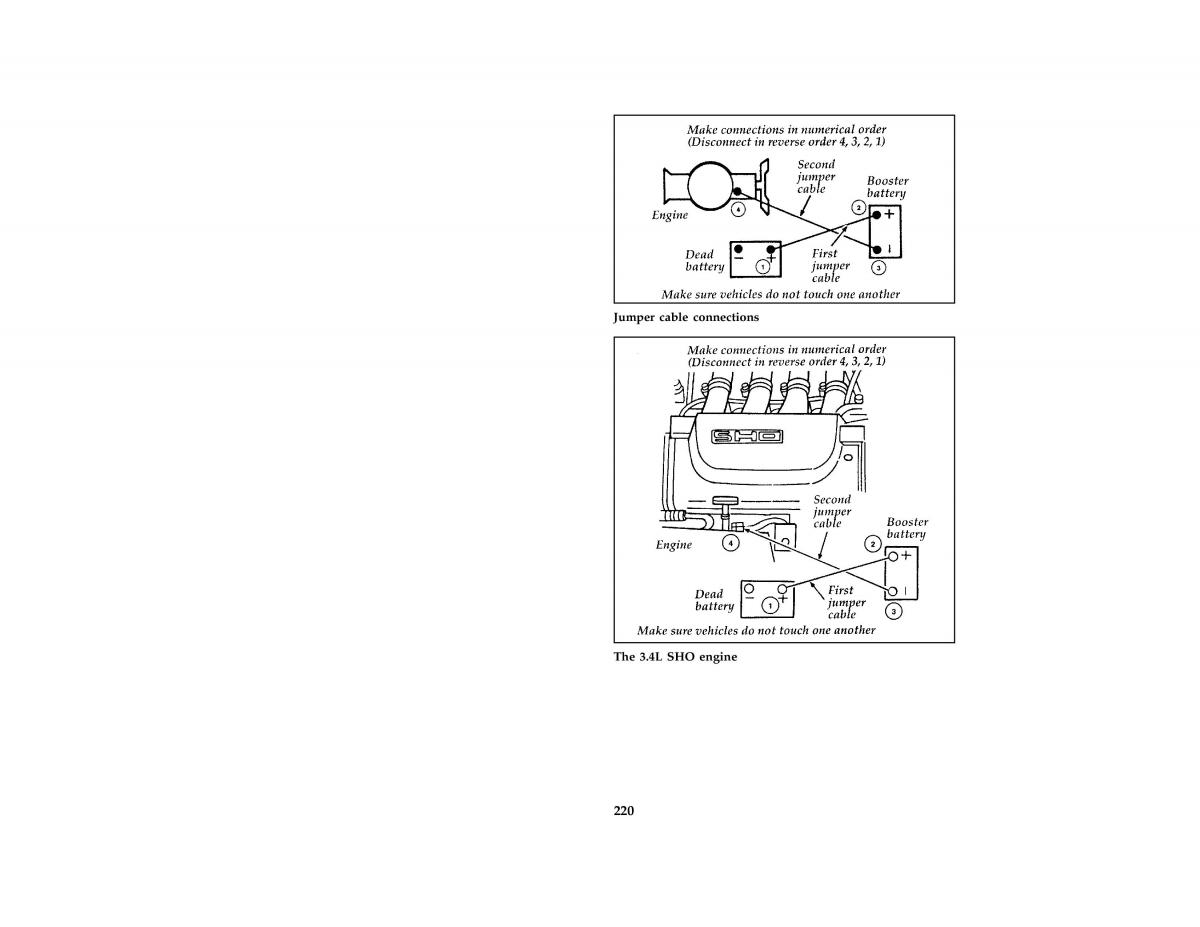 manual  Ford Taurus III 3 owners manual / page 218