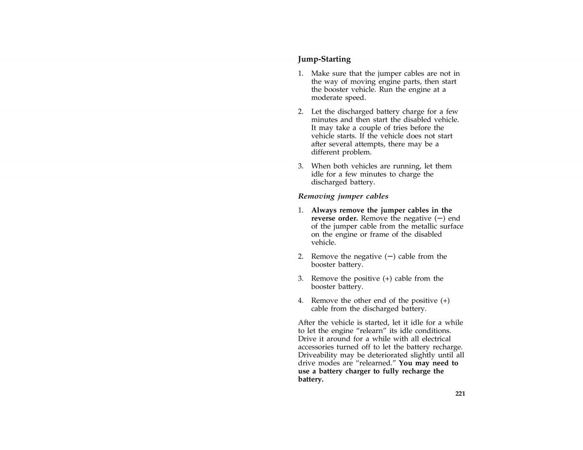 manual  Ford Taurus III 3 owners manual / page 219