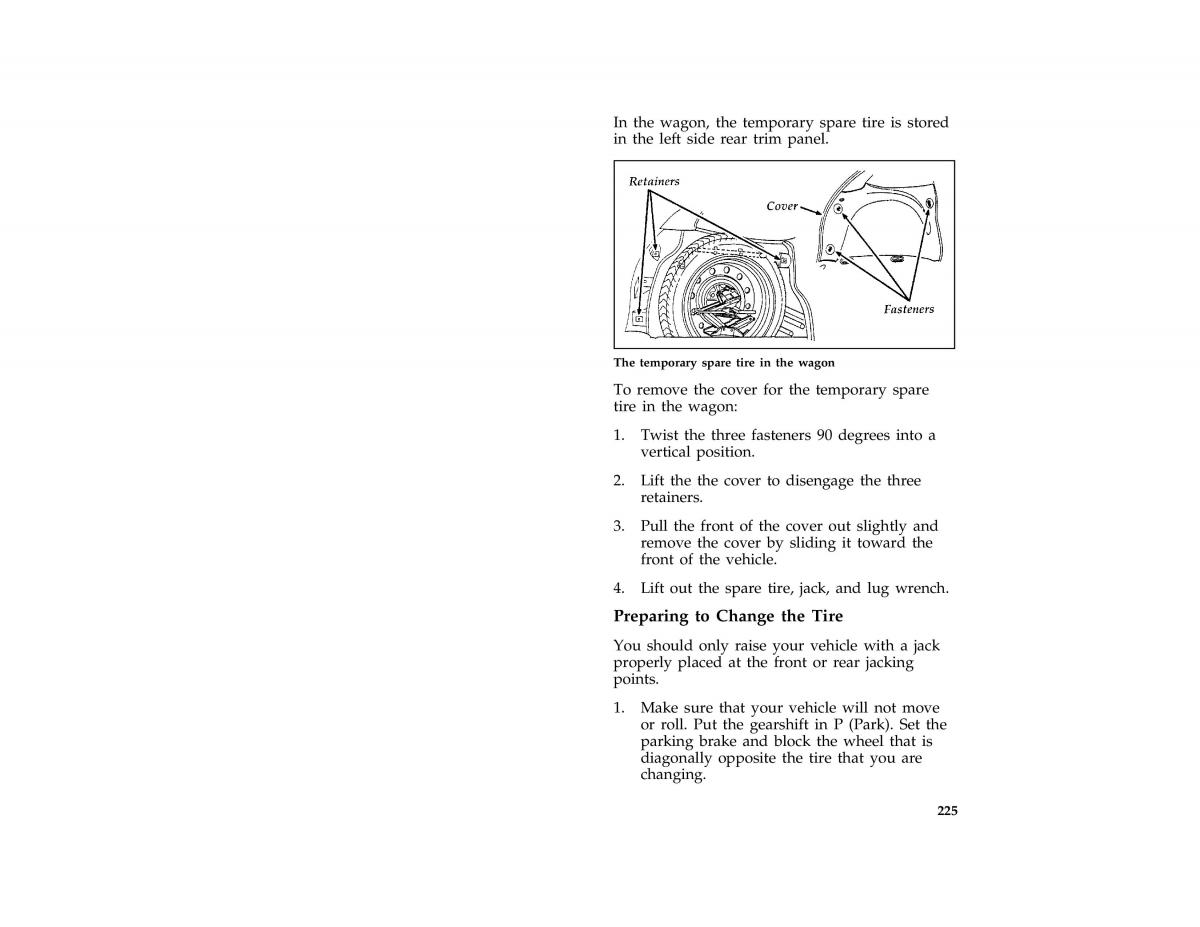 manual  Ford Taurus III 3 owners manual / page 223