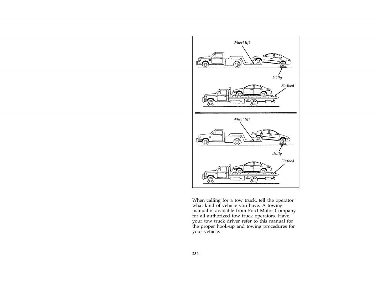 manual  Ford Taurus III 3 owners manual / page 232