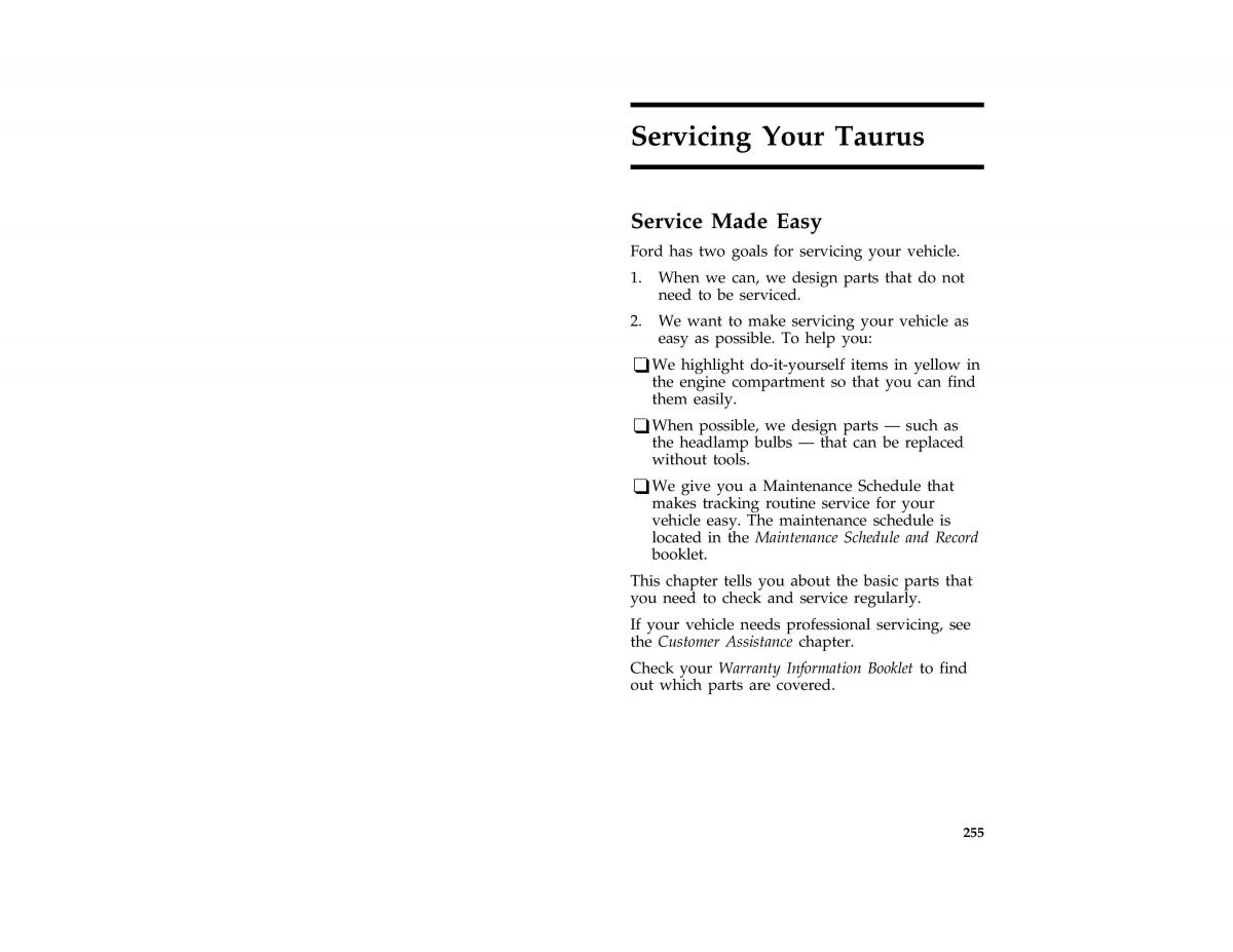 manual  Ford Taurus III 3 owners manual / page 252