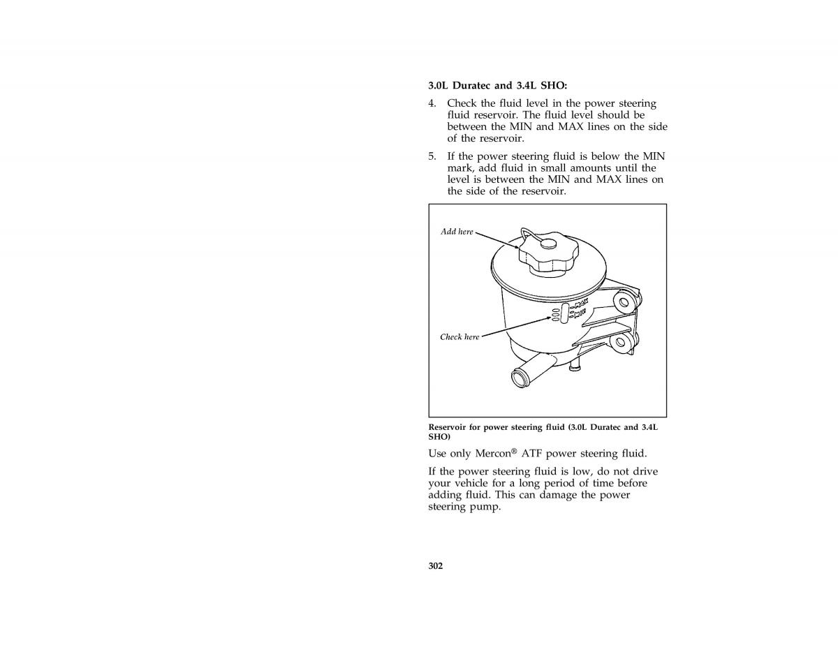 manual  Ford Taurus III 3 owners manual / page 299