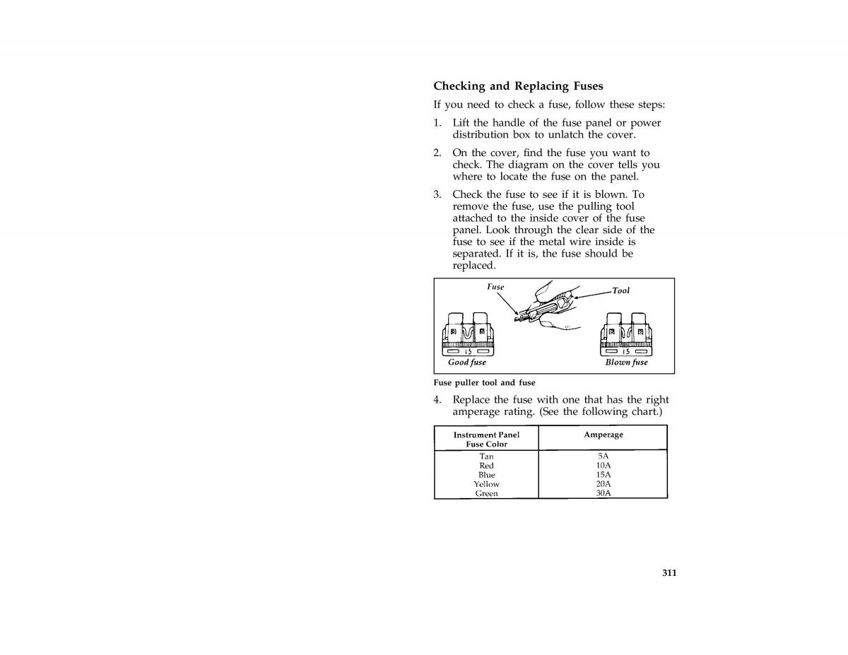 manual  Ford Taurus III 3 owners manual / page 308