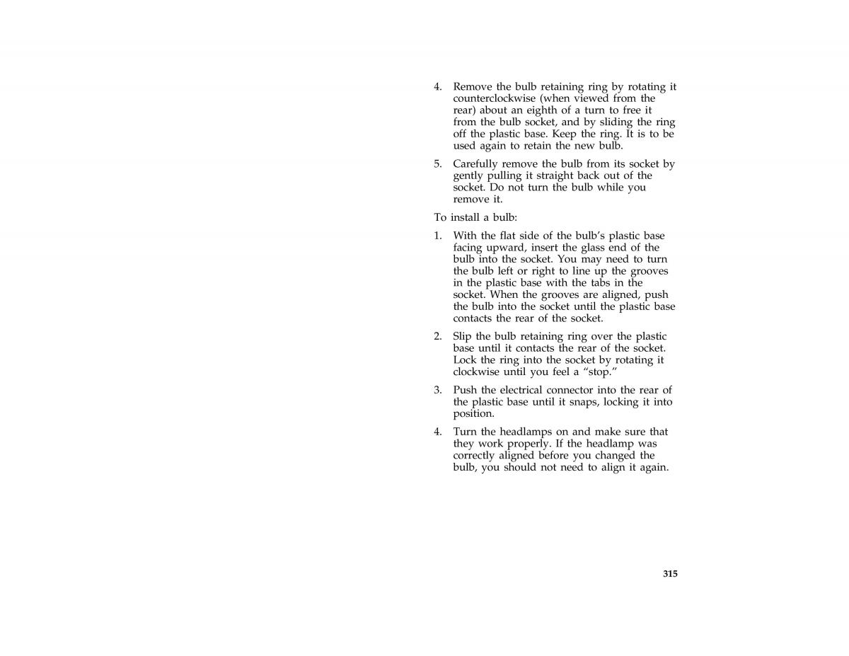 manual  Ford Taurus III 3 owners manual / page 312