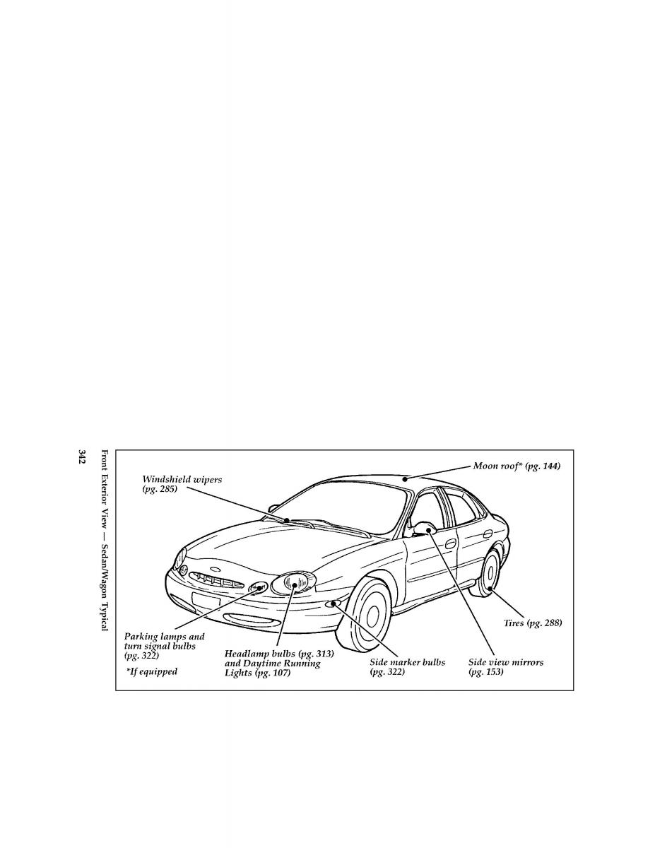 manual  Ford Taurus III 3 owners manual / page 333