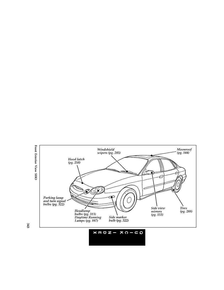 manual  Ford Taurus III 3 owners manual / page 334