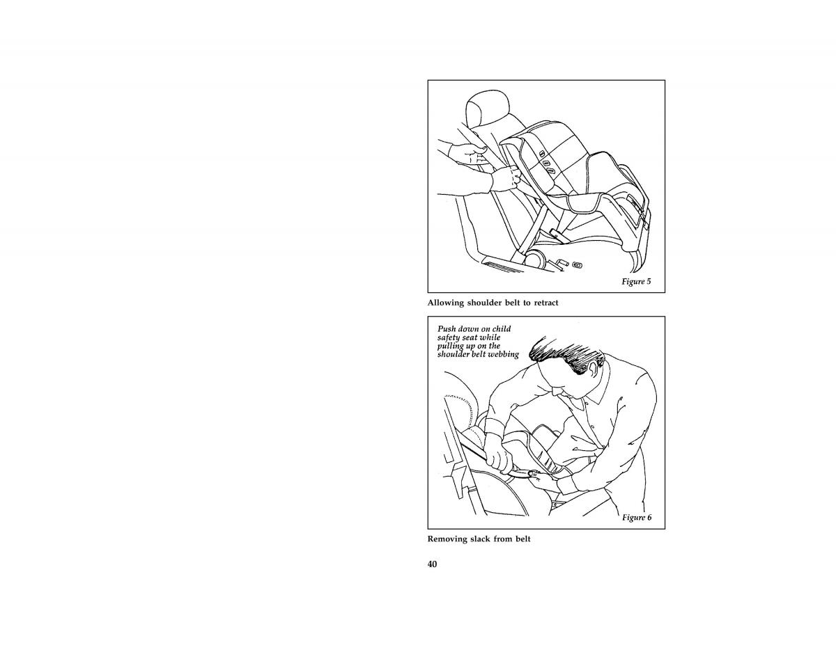 manual  Ford Taurus III 3 owners manual / page 42