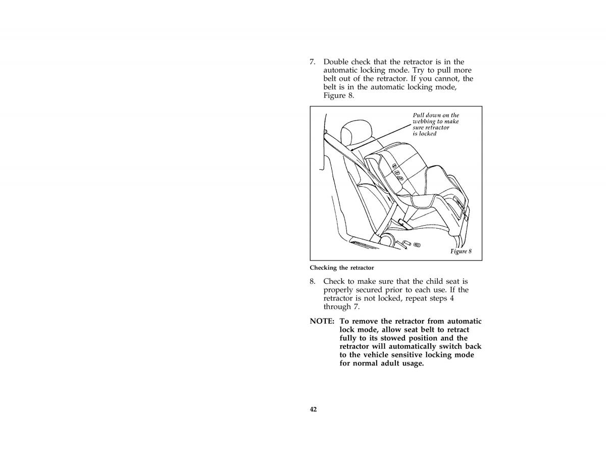 manual  Ford Taurus III 3 owners manual / page 44