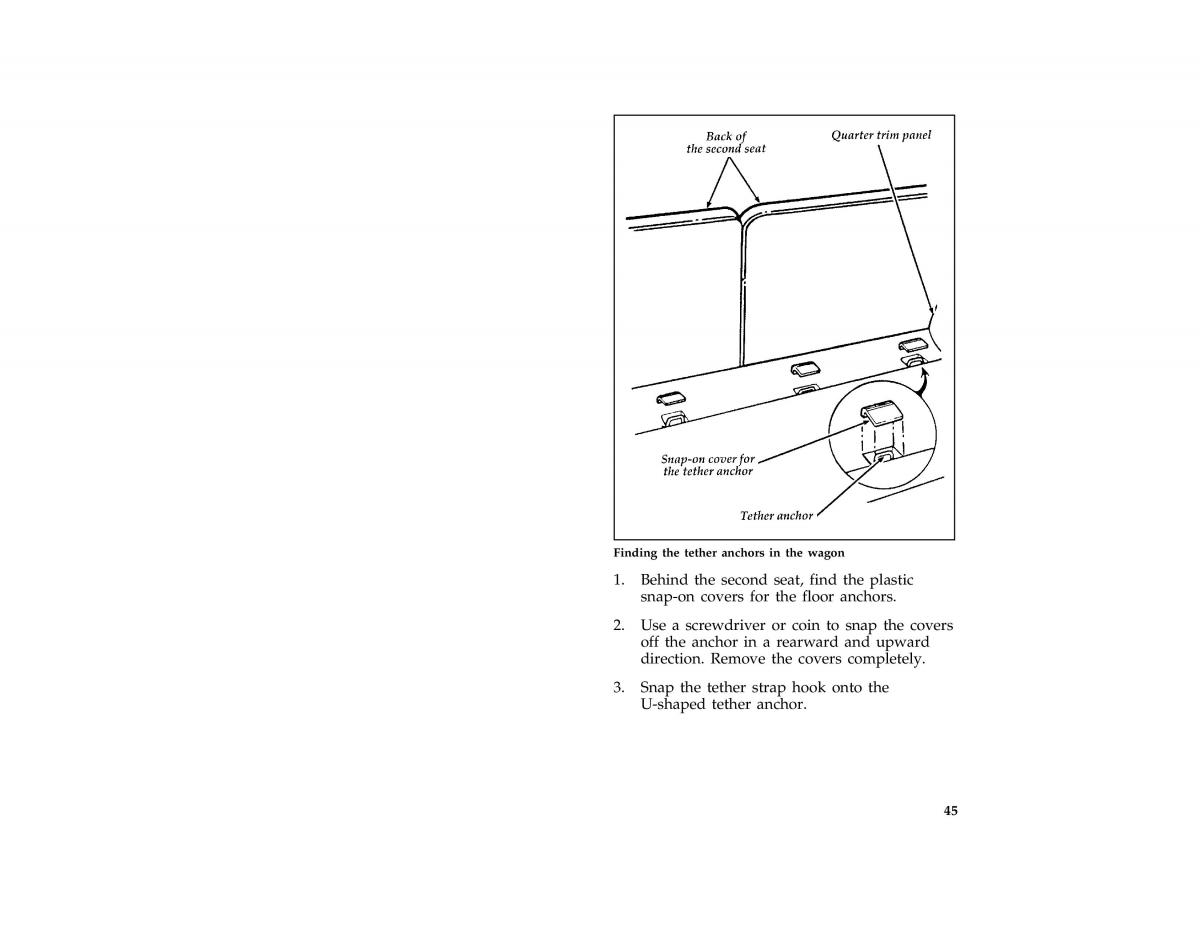 manual  Ford Taurus III 3 owners manual / page 47