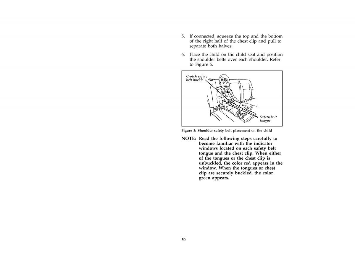 manual  Ford Taurus III 3 owners manual / page 52