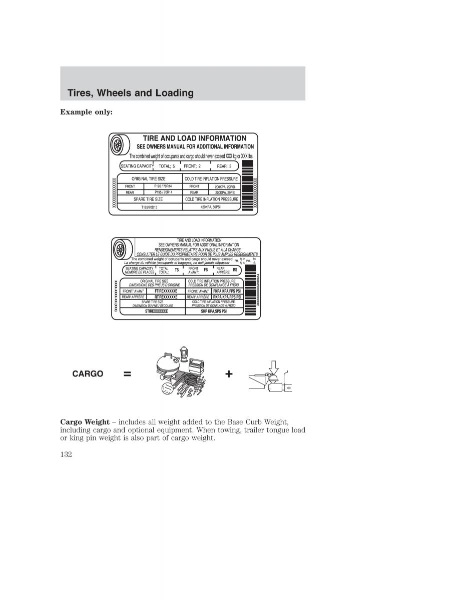 Ford Taurus IV 4 owners manual / page 132