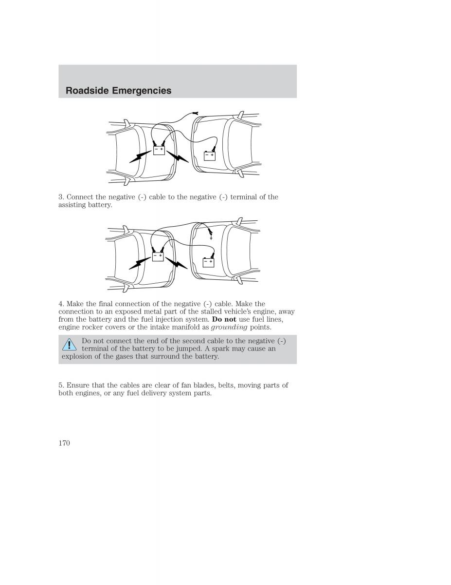 Ford Taurus IV 4 owners manual / page 170