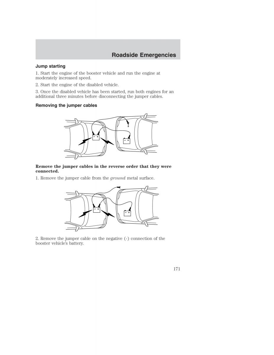 Ford Taurus IV 4 owners manual / page 171