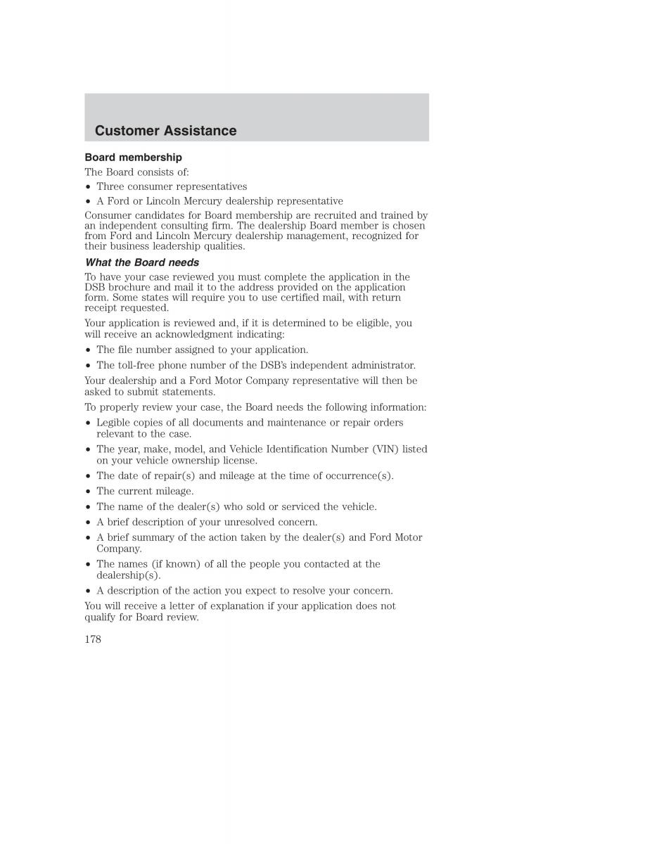 Ford Taurus IV 4 owners manual / page 178