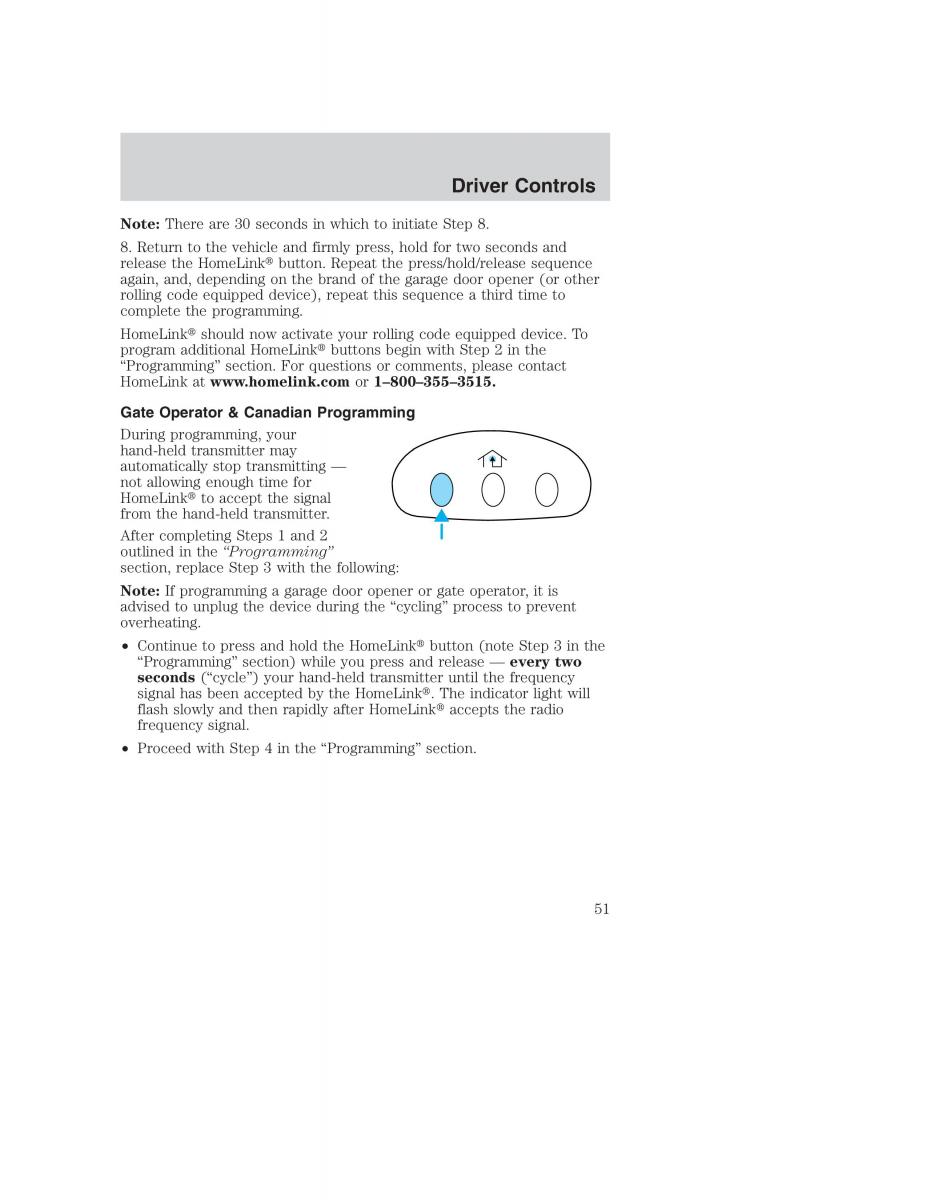 Ford Taurus IV 4 owners manual / page 51