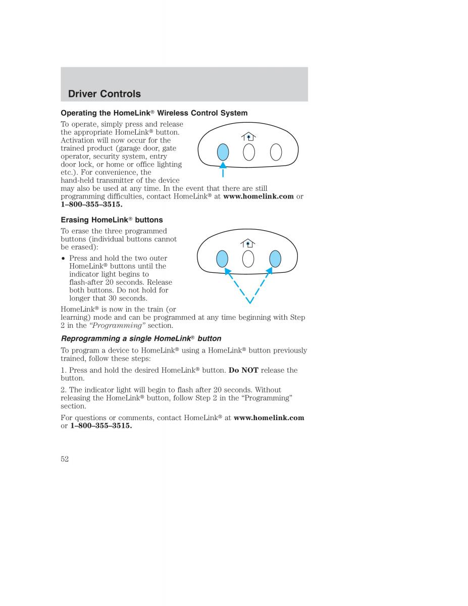 Ford Taurus IV 4 owners manual / page 52