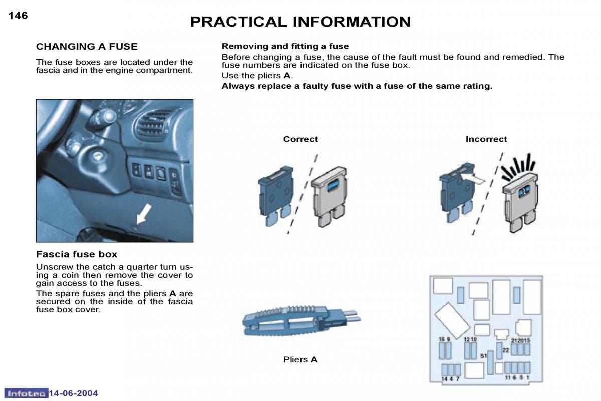 Peugeot 206 owners manual / page 63