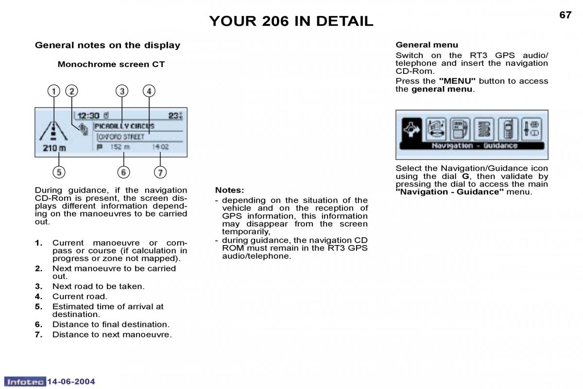 Peugeot 206 owners manual / page 135