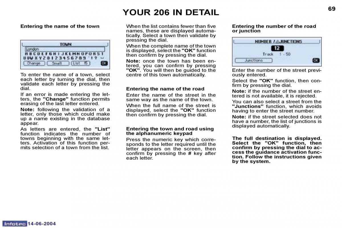 Peugeot 206 owners manual / page 137