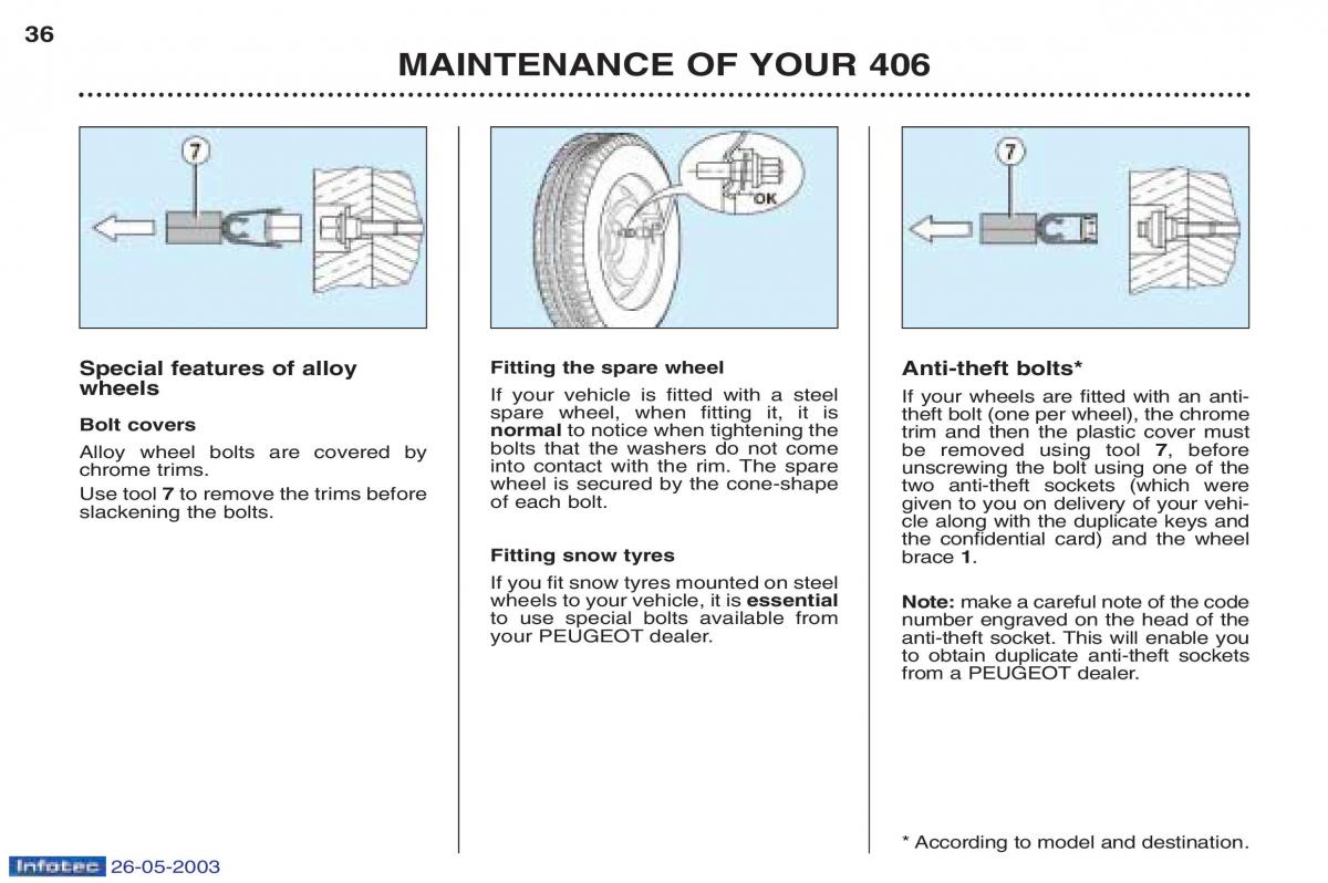 Peugeot 406 owners manual / page 59