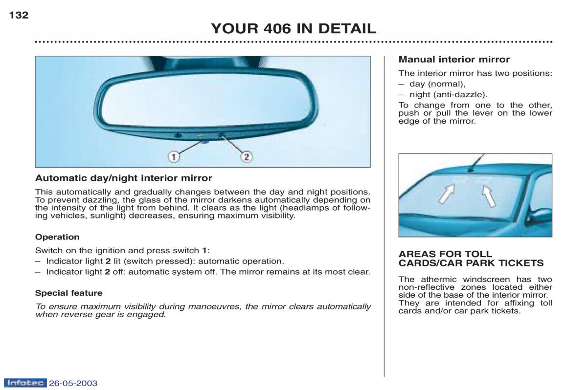 Peugeot 406 owners manual / page 30