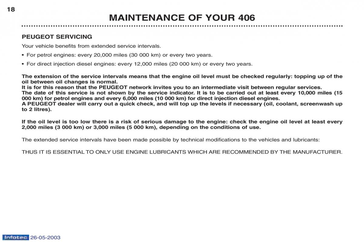 Peugeot 406 owners manual / page 45