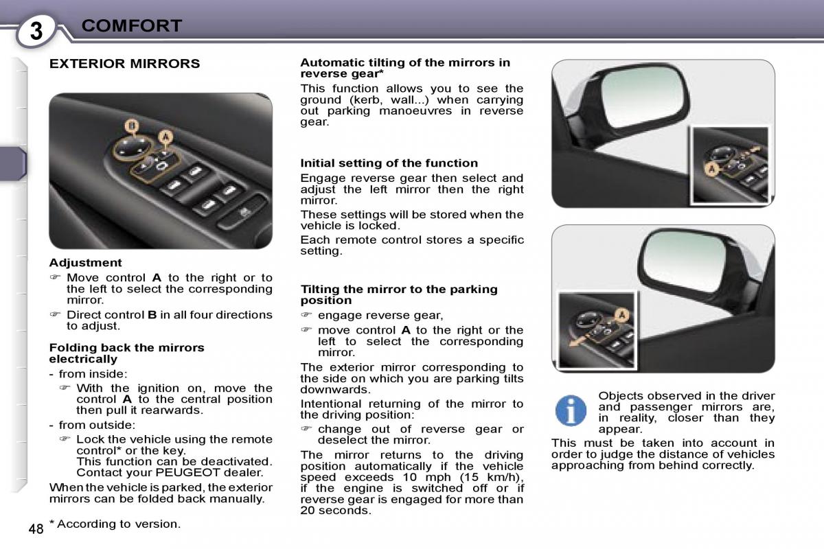 Peugeot 407 owners manual / page 58