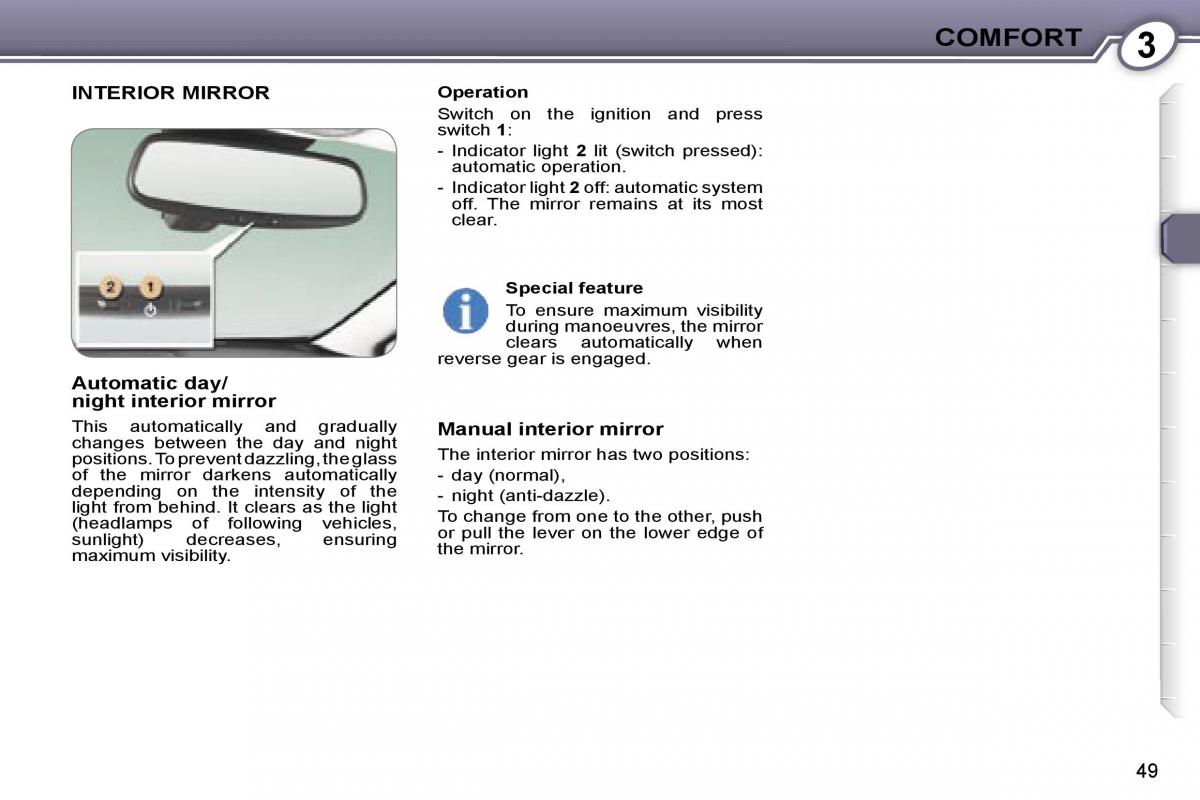 Peugeot 407 owners manual / page 59