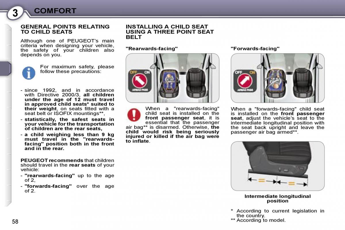 Peugeot 407 owners manual / page 67