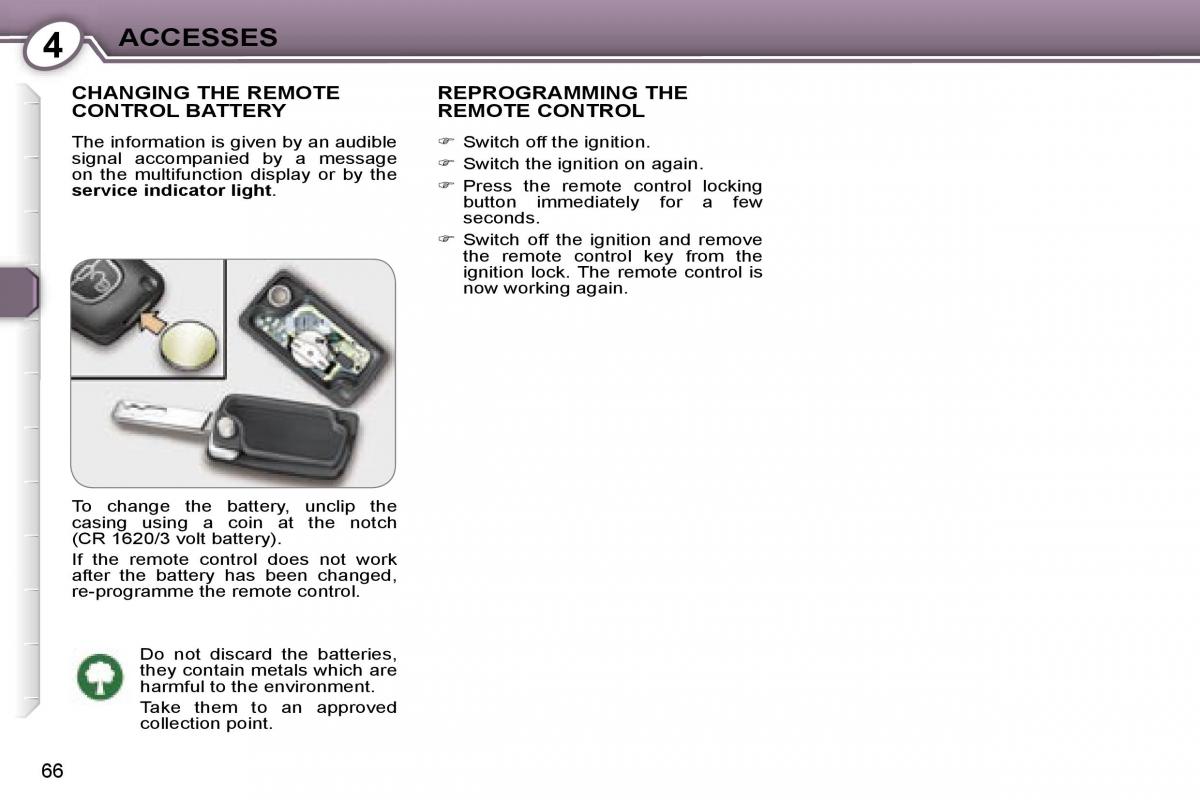 Peugeot 407 owners manual / page 76