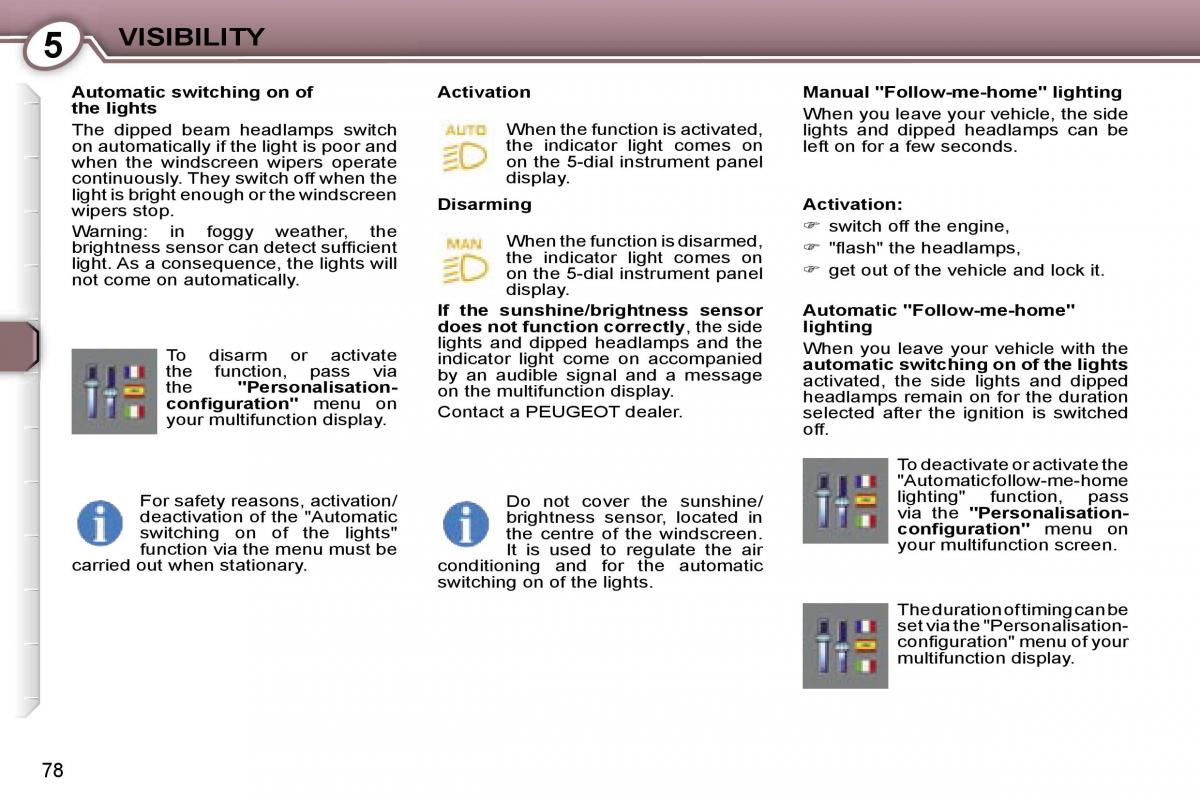 Peugeot 407 owners manual / page 93