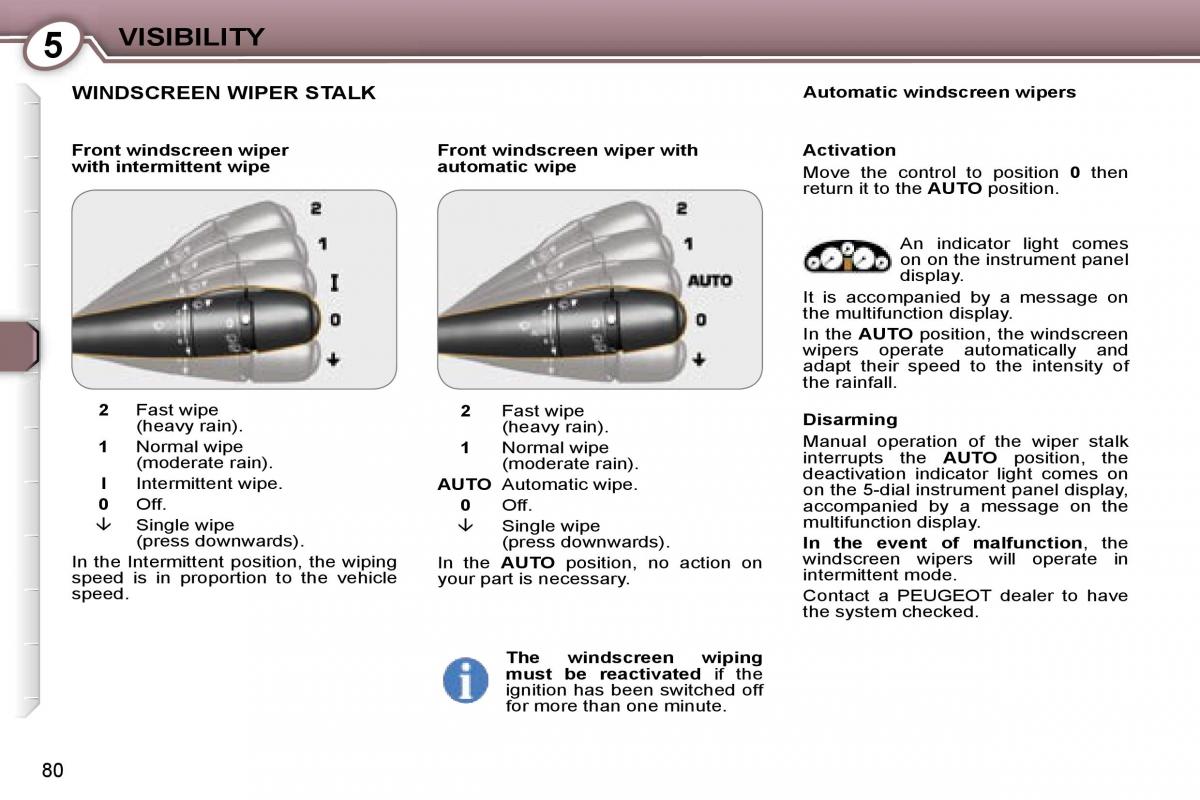 Peugeot 407 owners manual / page 97