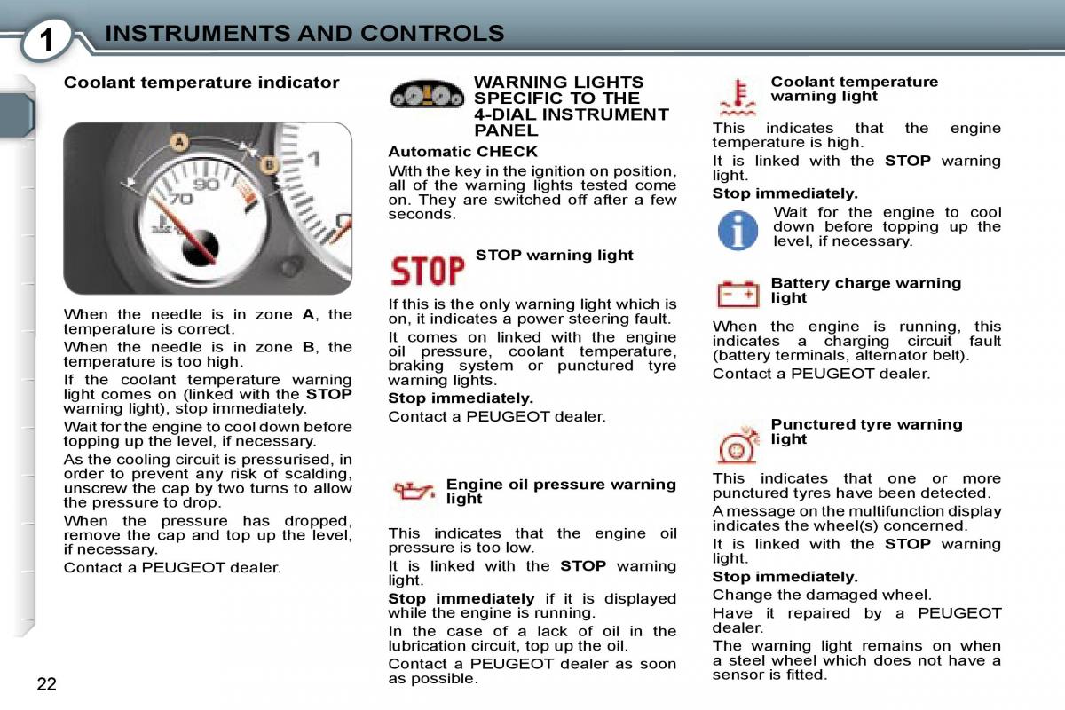 Peugeot 407 owners manual / page 39