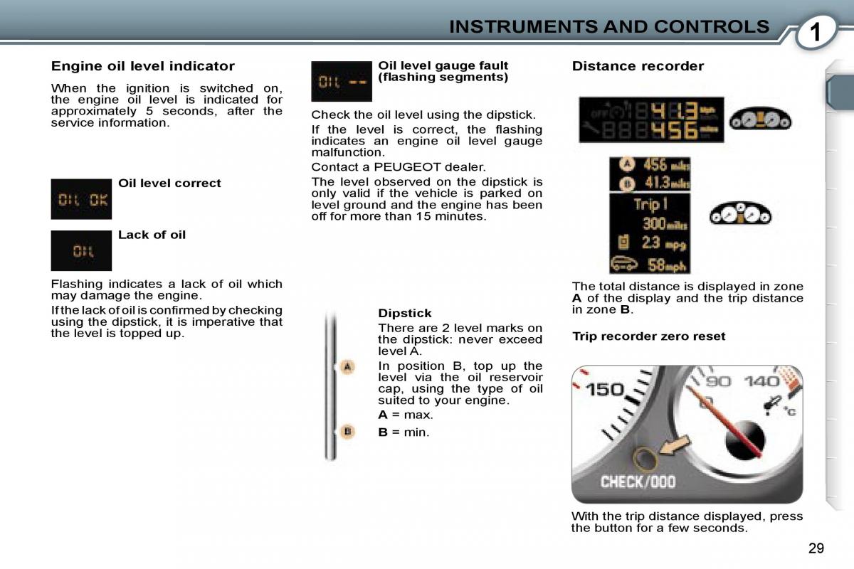 Peugeot 407 owners manual / page 45