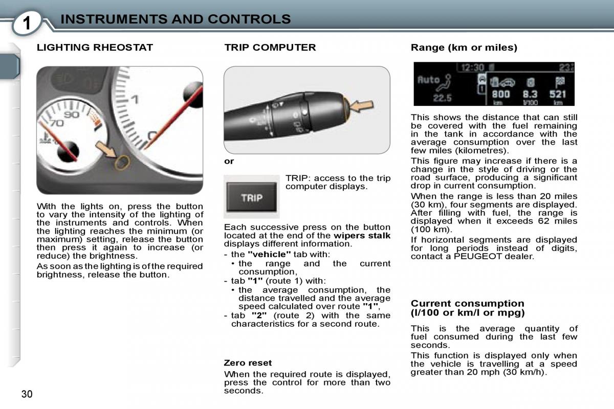 Peugeot 407 owners manual / page 46