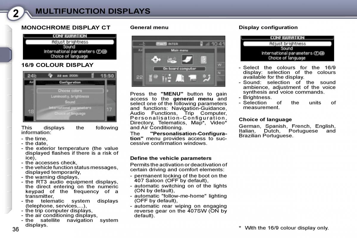 Peugeot 407 owners manual / page 53