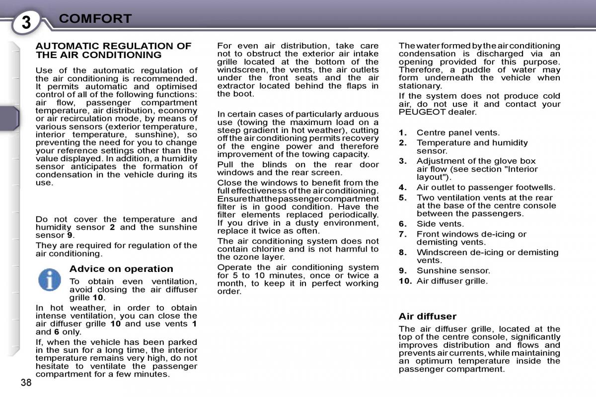 Peugeot 407 owners manual / page 54