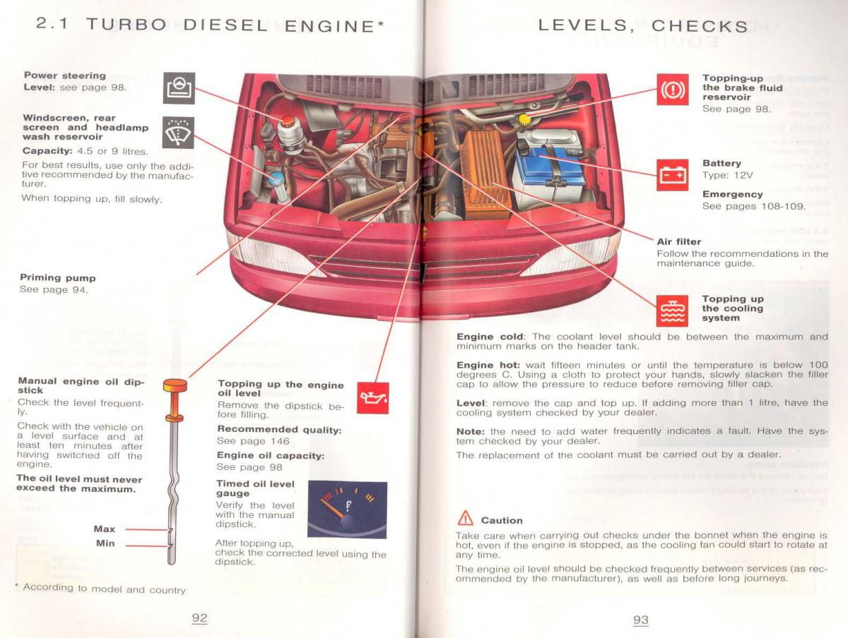 Peugeot 806 owners manual / page 56