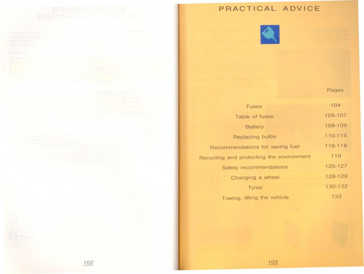 Peugeot 806 owners manual / page 61