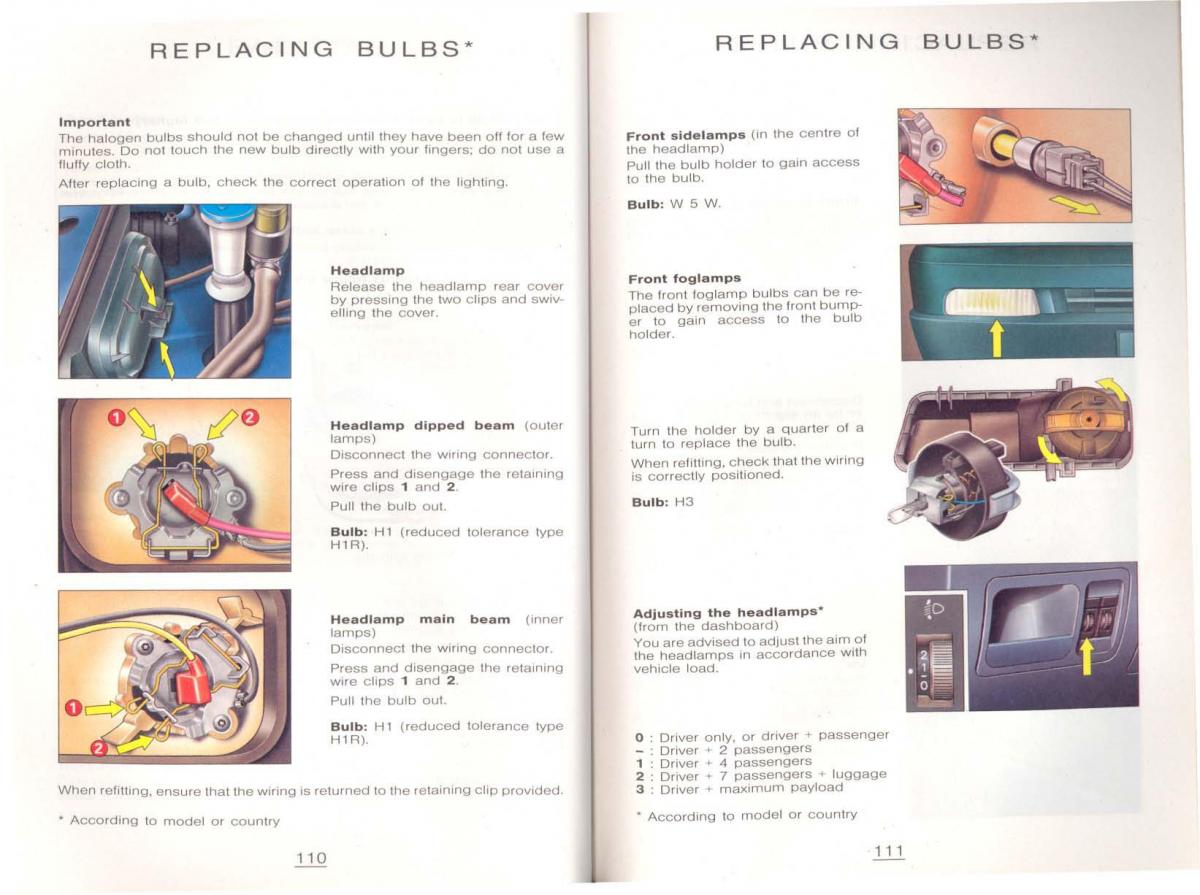 Peugeot 806 owners manual / page 65