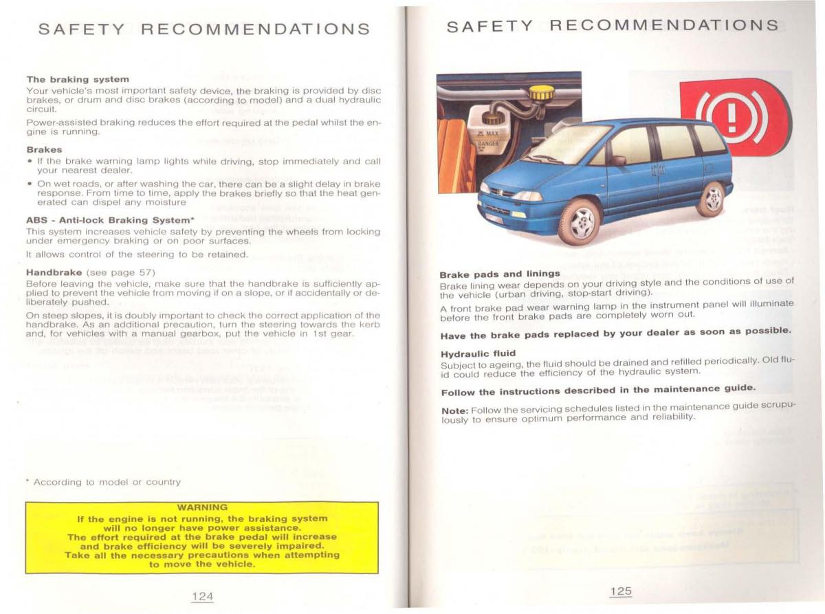 Peugeot 806 owners manual / page 72